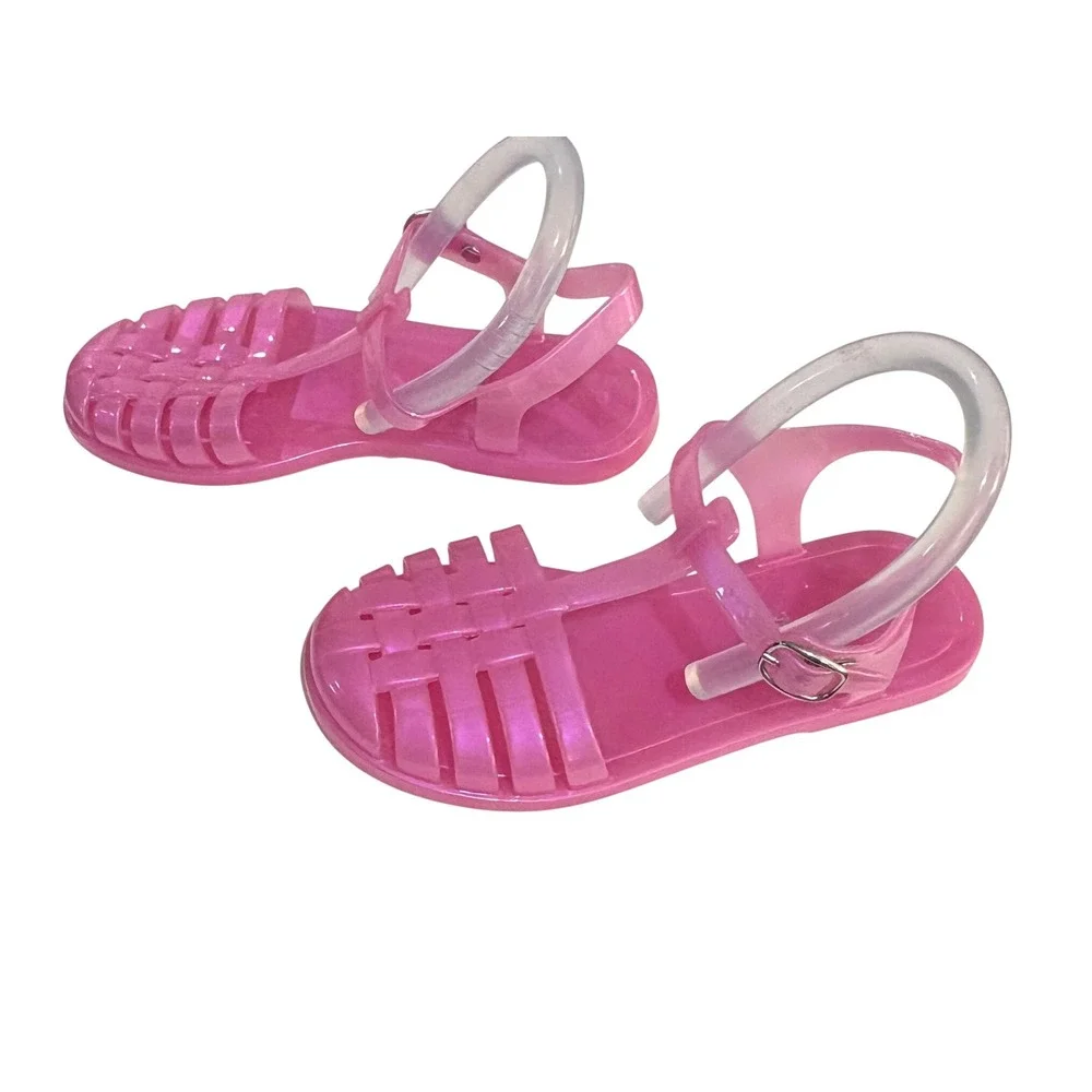 Old Navy Girls Fisherman Jelly Sandals‎ 13 Pink Sparkle Summer Beach